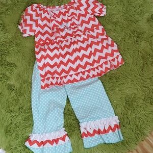 Lolly Wolly Doodle Chevron and pokadot M
